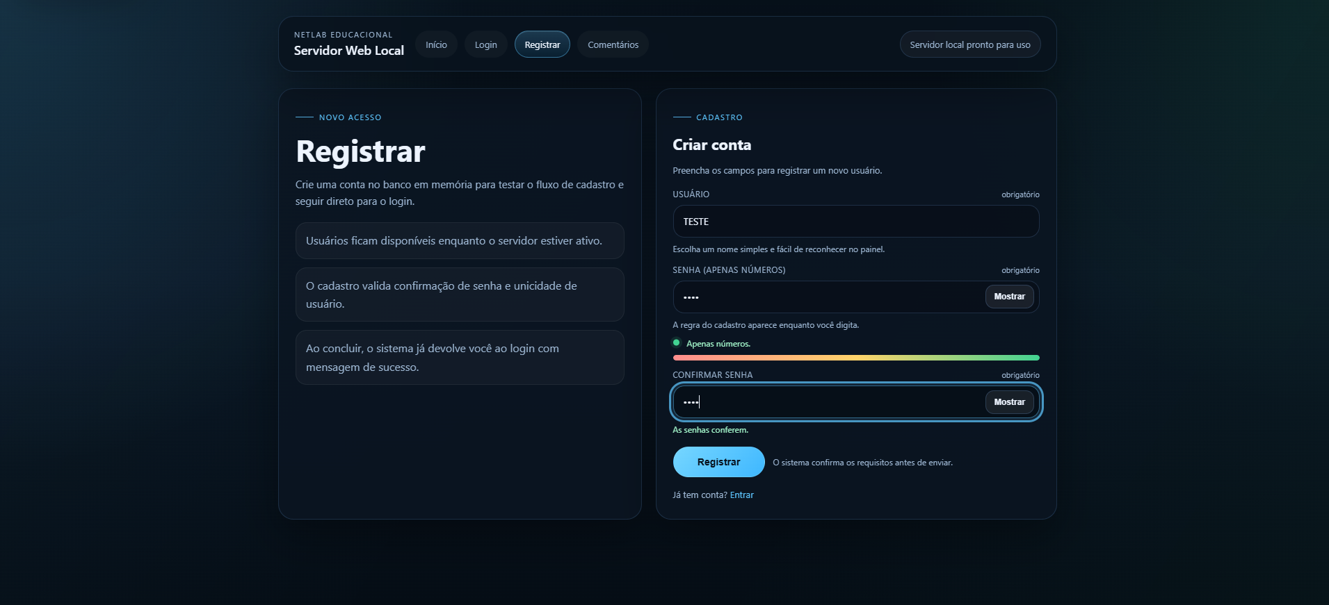 Site do Servidor